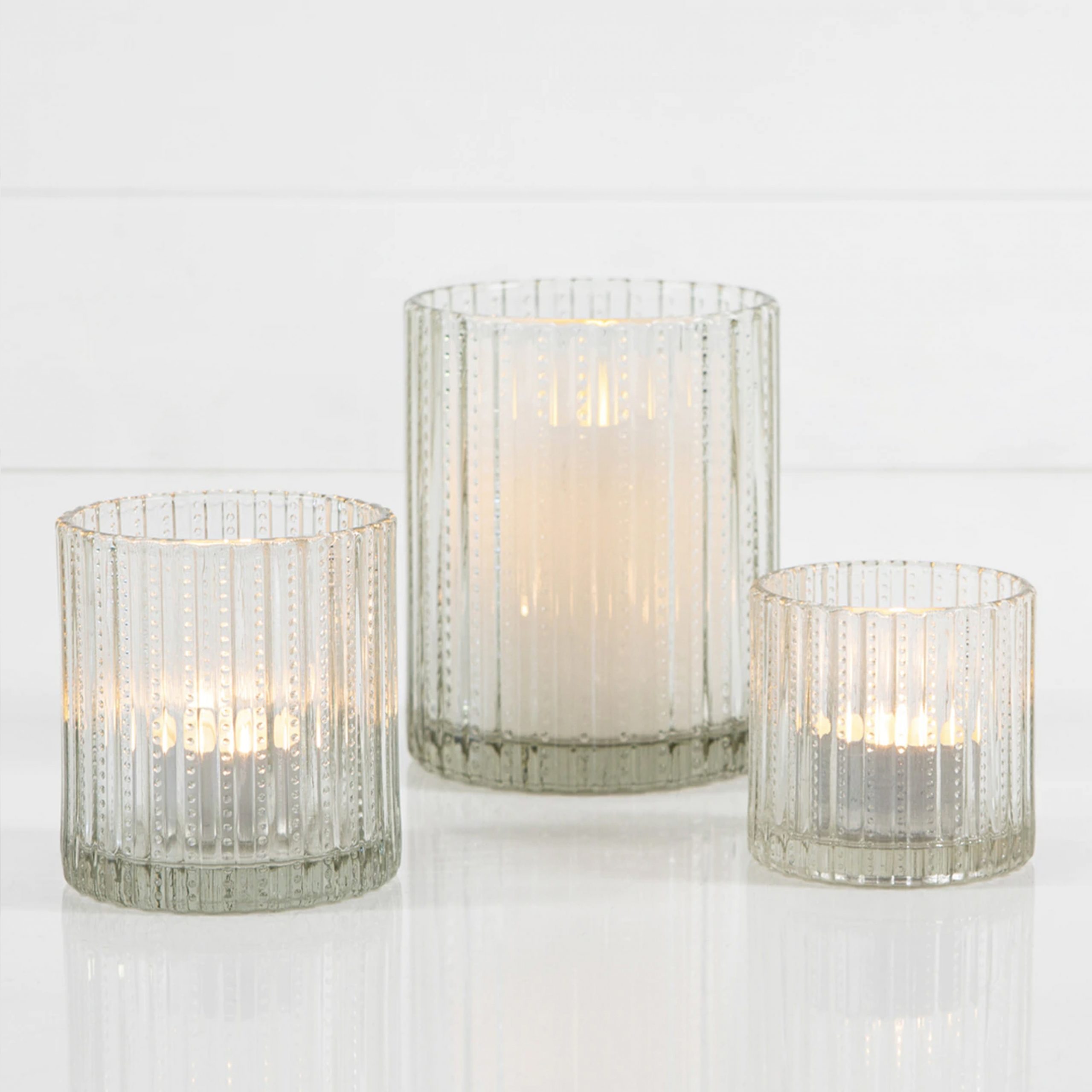 ZARA TEALIGHT CANDLE VOTIVES CLEAR GLASS BeDesigned