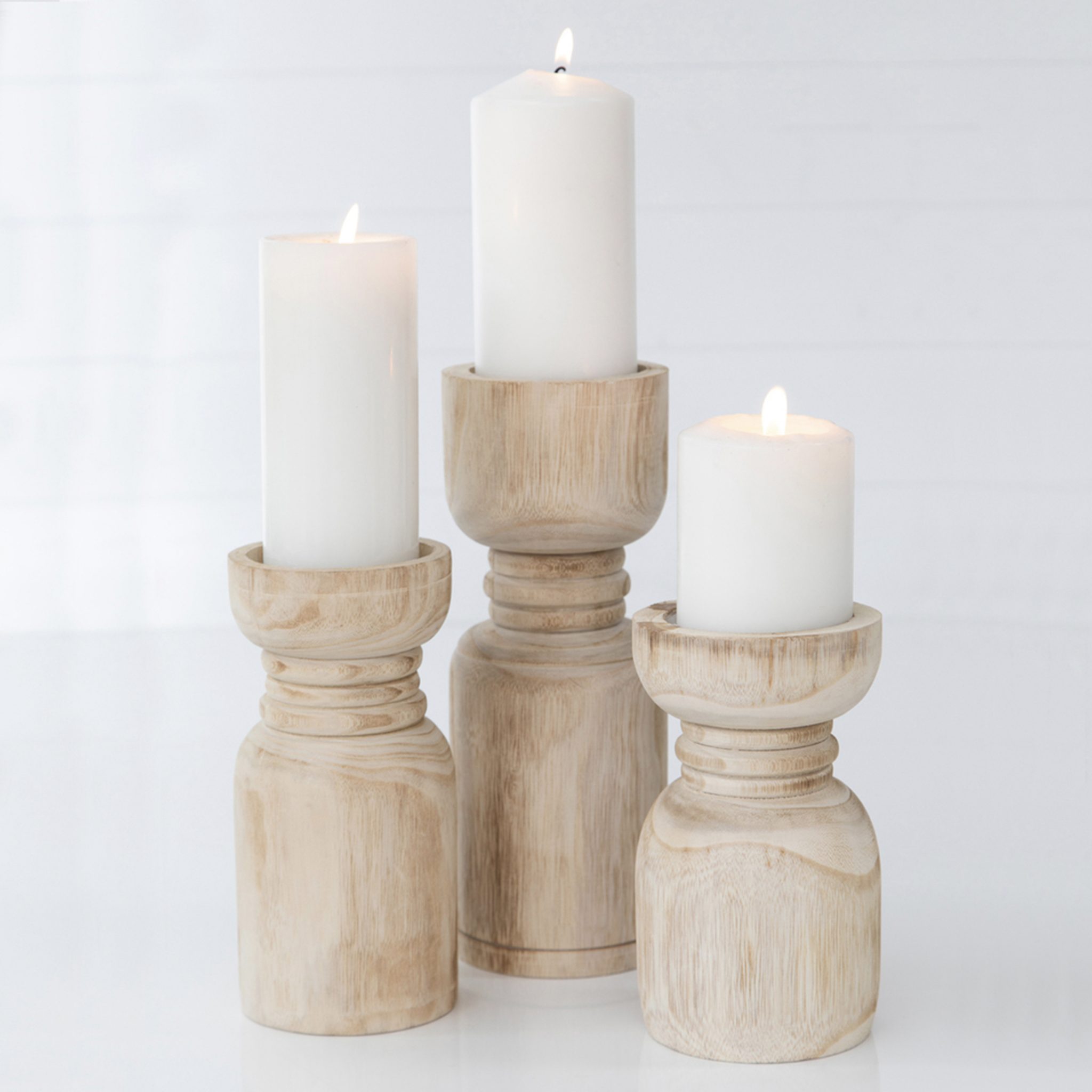 RAW TIMBER CANDLE HOLDERS BeDesigned