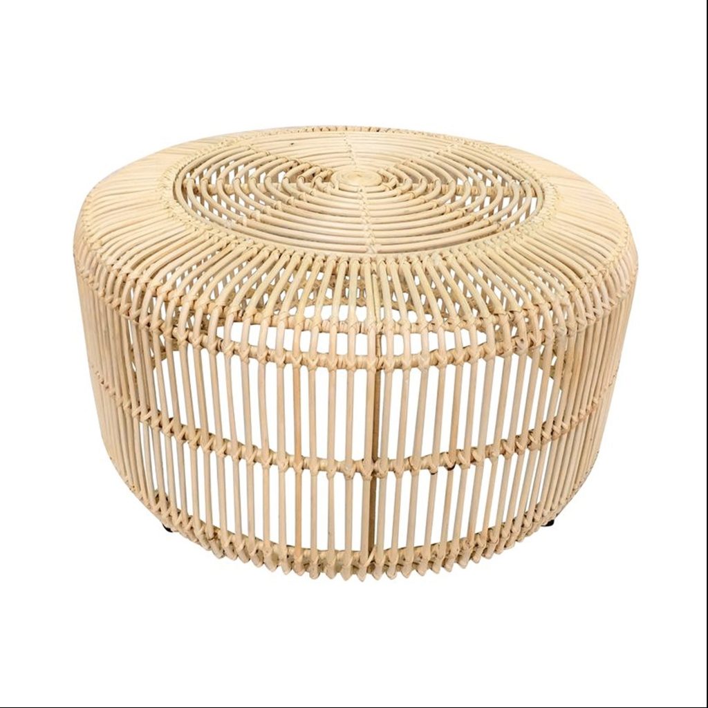 ROUND RATTAN COFFEE TABLE BeDesigned